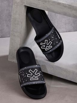 WROGN - Mens Black Darkmatter Sliders