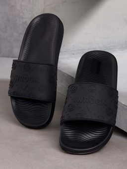 WROGN - Mens Black Darklane Sliders
