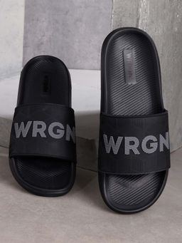 WROGN - Mens Black Carbonstone Sliders