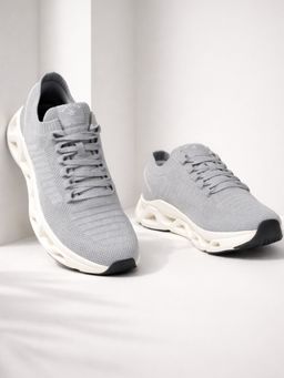 WROGN - Men Grey Highball Airmesh Pebble Walking Shoes