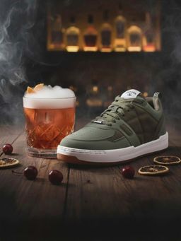 WROGN - Men Olive Negroni Moss Sneakers