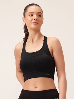 Clovia - Padded High-Impact Sports Bra in Black