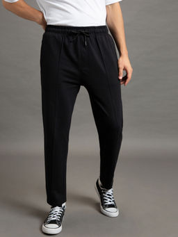 Bewakoof - Men's Black Plus Size Track Pants