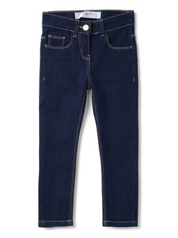 Tales & Stories - Girls Blue Slim Fit Stretchable Denim Jeans