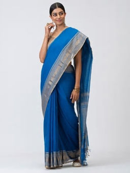 Fabindia - Cotton Silk Maheswhwari Woven Sari