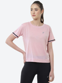 ASICS - Race Crop Pink Women Running T-shirts
