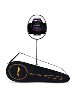 Li-Ning - Combat Z8 Carbon Fibre Strung Badminton Racket With Free Full Cover -Grey-Pink