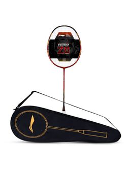 Li-Ning - Combat Z8 Carbon Fibre Strung Badminton Racket With Free Full Cover -Red-Black-Gold