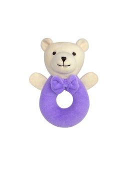 Abracadabra - Ring Rattle Bear - Purple
