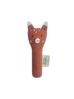 Abracadabra - Brown Organics Collectible Face Rattle - Fox