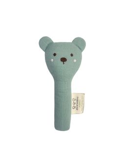 Abracadabra - Green Organics Collectible Face Rattle - Bear