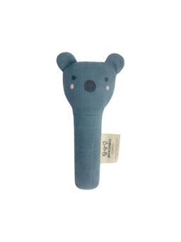 Abracadabra - Navy Blue Organics Collectible Face Rattle - Koala Bear