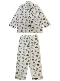 Shopbloom - Coffee Cup Print Long Sleeve Kids Shirt & Pyjama