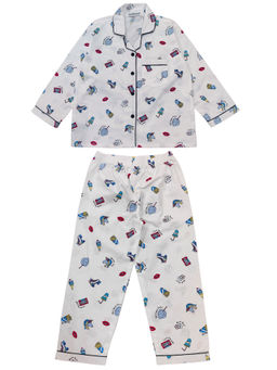 Shopbloom - Chill & Roll Print Long Sleeve Kids Shirt & Pyjama