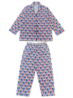 Shopbloom - Sleepy Shelter Print Long Sleeve Kids Shirt & Pyjama