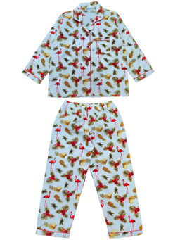 Shopbloom - Tropical Snooze Print Long Sleeve Kids Shirt & Pyjama