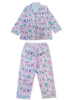 Shopbloom - Squeak & Sleep Print Long Sleeve Kids Shirt & Pyjama