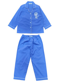 Shopbloom - Spiderman On Blue Long Sleeve Kids Shirt & Pyjama