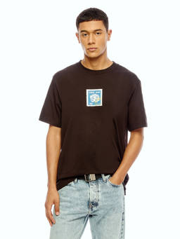 Calvin Klein - Men Black Cotton Relaxed Fit T-Shirt