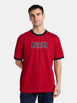 Jockey - UM81 Men Super Combed Cotton Rich Relaxed Fit T-Shirt-Shanghai Red