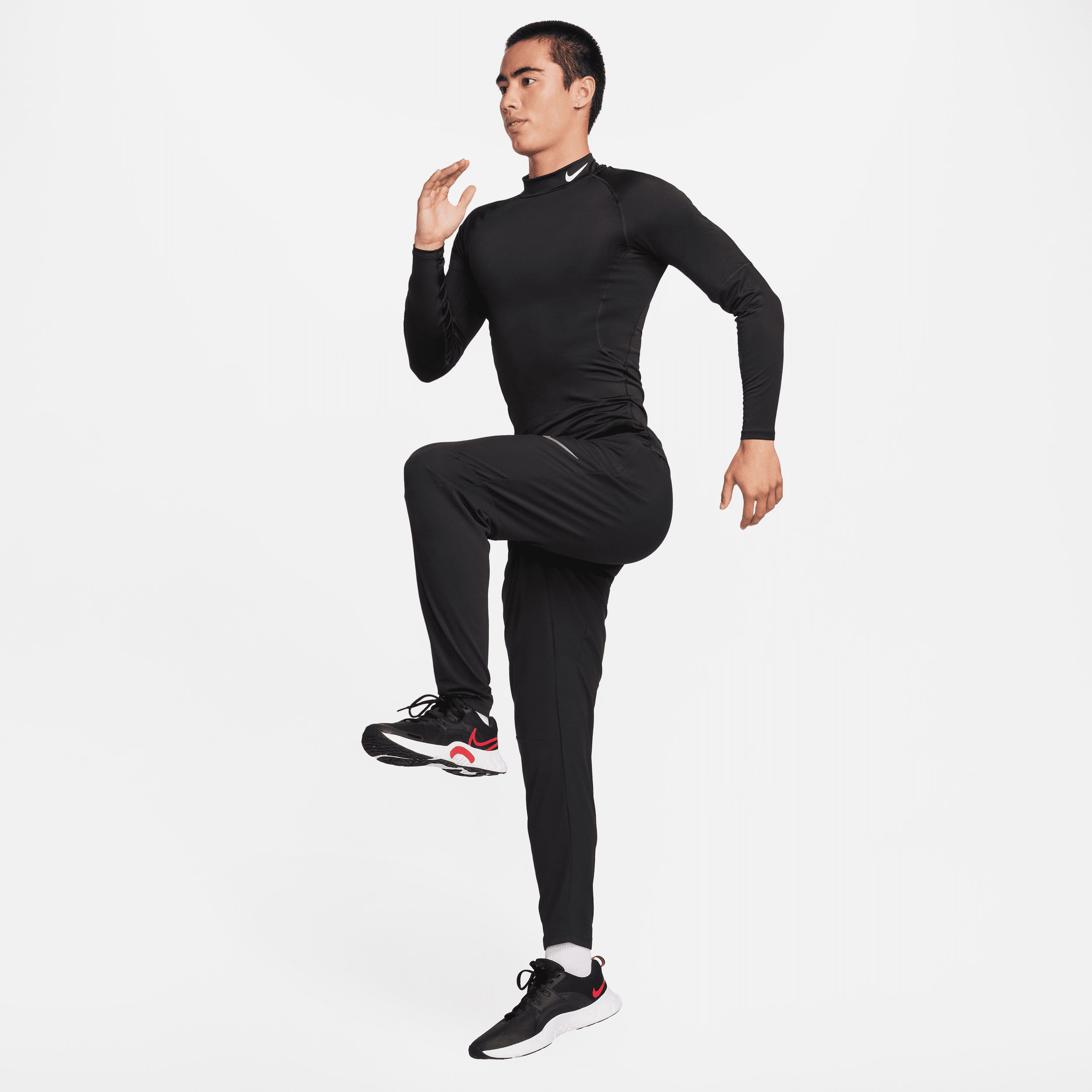 Buy Nike Pro Men's Dri-FIT Fitness Mock-Neck Long-Sleeve Top