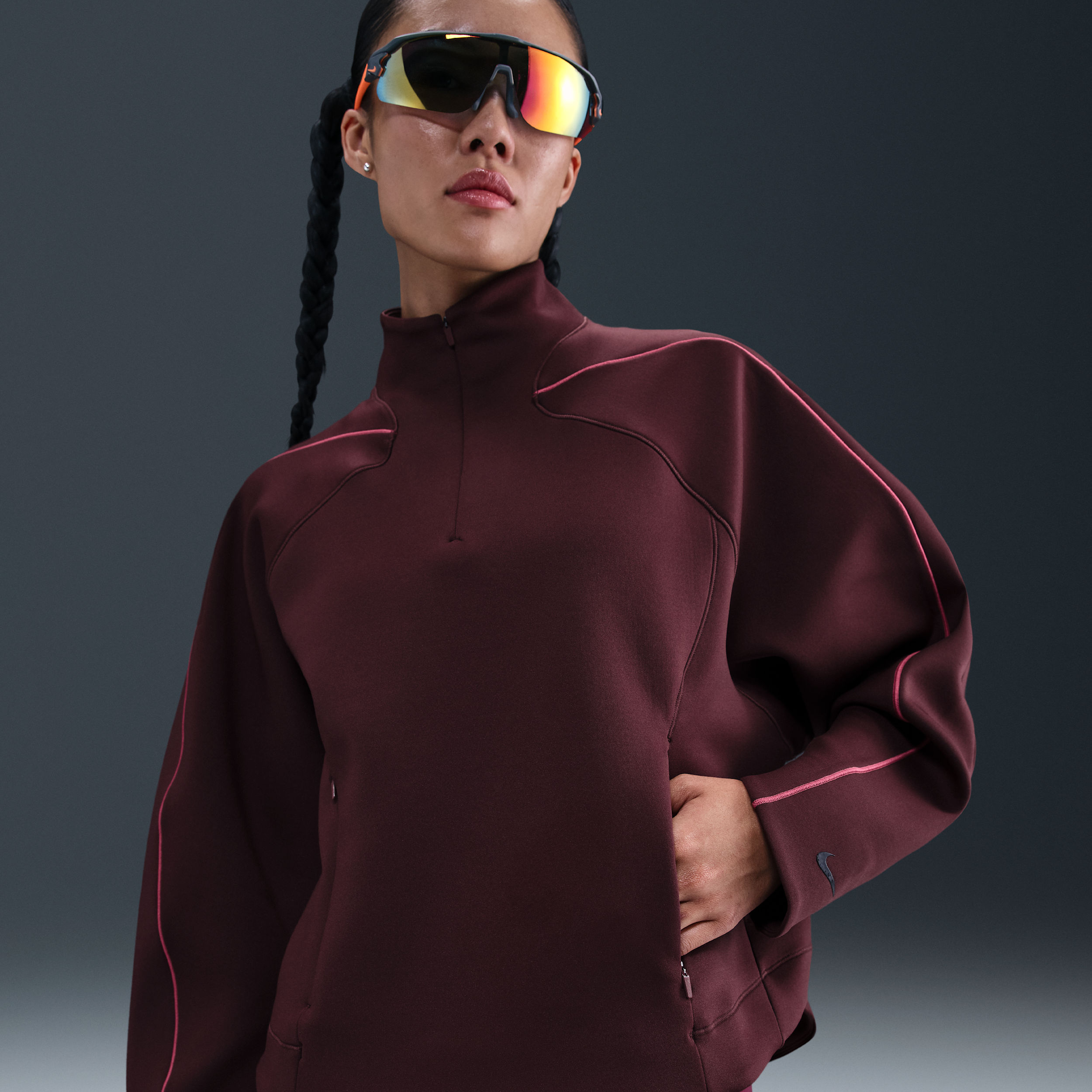 Nike - AS W NK UNVRSA DF HZ TOP FLC