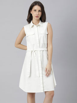 RAREISM - Off White Solid Dresses