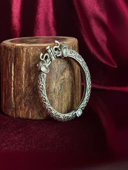 Spring Soul - Women Silver Oxidised Bangles