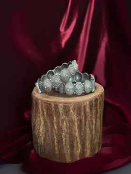 Spring Soul - Women Silver Oxidised Bangles