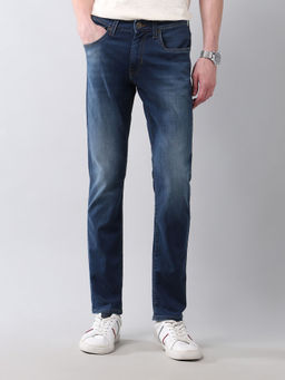 U.S. Polo Assn. Denim Co. - Blue Solid Slim Fit Jeans