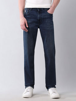 U.S. Polo Assn. Denim Co. - Blue Solid Straight Fit Jeans