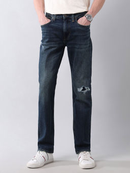 U.S. Polo Assn. Denim Co. - Blue Solid Slim Fit Jeans