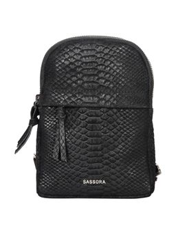 Sassora - Premium Leather Women Backpack - Black