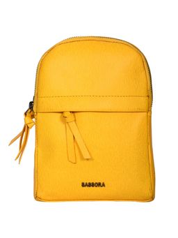 Sassora - Premium Leather Women Backpack - Yellow