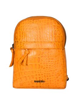Sassora - Premium Leather Women Backpack - Yellow