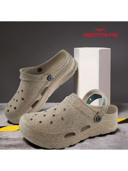 Red Tape - Men EVA Comfort Clogs-Beige