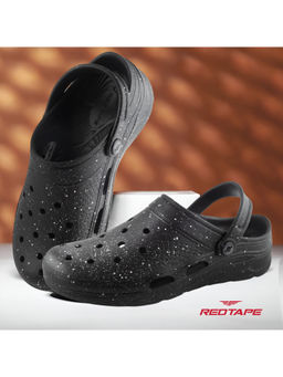 Red Tape - Men EVA Comfort Clogs-Black