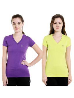 Bodycare - Bodyactive Pack Of 2 Women'S Tshirt - Multi-Color