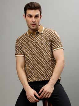 GANT - Men Printed Collar Short Sleeves Polo