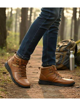 WOODLAND - Outdoor Durable Comfortable Everyday Tan Casual Boots For Mens
