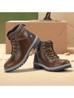 WOODLAND - Outdoor Durable Comfortable Everyday Brown Casual Boots For Mens