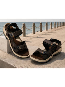WOODLAND - Outdoor Comfortable Lightweight Everyday Brown Casuals Sandals For Mens