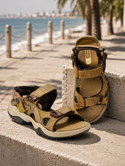 WOODLAND - Outdoor Comfortable Lightweight Everyday Brown Casuals Sandals For Mens