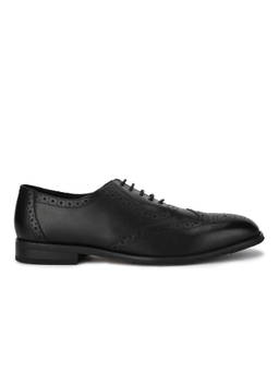 WOODLAND - Leather Premium Comfortable Lace Ups Formal Black Brogues for Mens