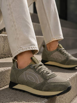 WOODLAND - Lightweight Breathable Comfortable Olive Casuals Sneakers For Mens