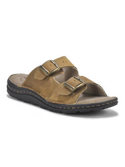 WOODLAND - Comfortable Soft Sole Lightweight Home Wear Brown Sandals For Mens