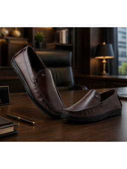 WOODLAND - Formal Slip On Office Wear Comfortable Premium Brown Loafers