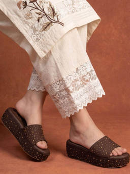 JODYHUB - Women Brown Platform Heels