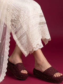 JODYHUB - Women Brown Maroon Heels