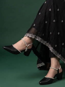 JODYHUB - Women Black Sandals Heels